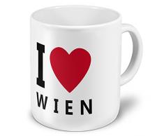 XXL Jumbo-Städtetasse Wien - XXL Jumbotasse mit Design I Love Wien - Städte-Tasse, Städte-Krug, Becher, Mug
