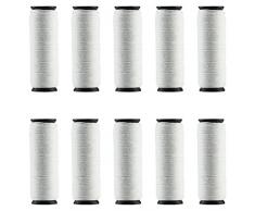 ECVISION Epilierer Baumwollschnur Kordeln 25M für Gesichtsepilierer und Gesichtsreinigungsbürste Kordeln, weiß