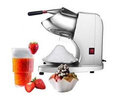 DBMGB EIS Zerkleinerer Elektrisch, Eiscrusher Elektrisch Edelstahl Mit Verstellbarer Doppelklinge, Ice Crusher Slushy Maker Für Partys, Dessertläden, 2000r/min