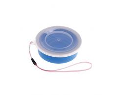 Generic Camping Silikon Klappbecher / Faltbecher, Praktischer Outdoor Trinkbecher - Blau, 9cm H * 8.5cm Top Dia.