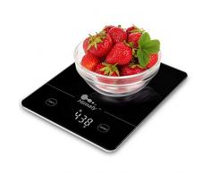 himaly Digitale Küchenwaage Digitalwaage Briefwaage mit Tara-Funktion(5kg/1g), Sensor-Touch,großem LED-Display, Auto-Off, elektronische Waage für Nahrungsmittel, Backen, Kochen