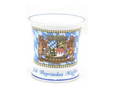 Kaffeetasse Königlich Bayerisch, Stilvolles Bayerisches Kaffeehaferl, Wappen Bayern, Rautenmuster, Außergewöhnliche Form