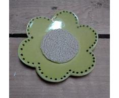 Knoblauch- Reibe, Ingwer, Muskat Reibe Blume gelb-gold