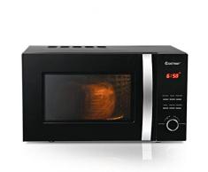 COSTWAY Mikrowelle Mikrowellenherd Mikrowellengerät 23L /800W /schwarz /5 Leistungsstufen