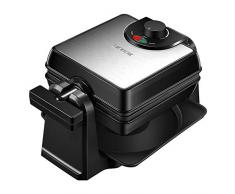 Waffeleisen Belgisch Drehbar Aicook™ | 1000W Edelstahl Waffelautomat | Temperaturregelung | 180° Drehbar | Antihaftbeschichtet | Signalleuchten | Doppelseitige Heizung | Anti-Leckkanal | Tropfschale