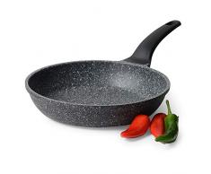 ProCook Granite Stone Pfanne - Bratpfanne - 24 cm - mit Stein verstärkte Antihaftbeschichtung - Granitoptik - Induktion - Non-Stick