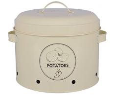 Esschert Design Vorratsdose Kartoffeln aus Metall, 27,0 x 23,2 x 21,3 cm