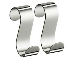 XXXL Handtuchhaken, Silber, 4x6,4x10 cm, Metall