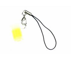 Miniblings Bierglas Handyanhänger Handyschmuck Oktoberfest Bierkrug Maß gelb