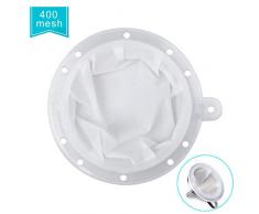 HAUSPROFI Sieb Filter Kompatibel mit 5 Zoll Küchen Trichter für Filterung von Saft, Milch, Kaffee, Wein - 400 Mesh
