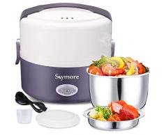 Skymore Elektrische Lunchbox, Mini Reiskocher, Elektrischer Speisenwärmer, Brotdose Kostwärmer, Tragbare Heizung Mahlzeit Container Bento Heizung