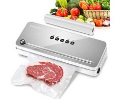 Bonsenkitchen Vakuumierer & Folienschweißgerät, 4 in 1 Vakuumiergerät mit Cutter für Sous Vide Kochen und Trockene & Feuchte Lebensmittel, 28 x 300cm Vakuumierfolie & 10 Beutel Inklusive, VS3802
