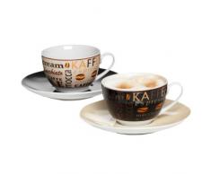 Ritzenhoff & Breker Havanna Cappuccino, 2er Set, hochwertiges Porzellan, spülmaschinengeeignet, 548143
