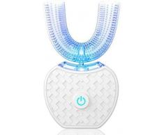 MHSHYSQ Automatische Elektrische 360 ​​° Ultraschall-Zahnbürste Für Kinder, Geräuscharme Intelligente Elektrische U-Förmige Ultraschall-Zahnbürste Für Erwachsene, USB Elektrische Zahnbürste