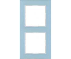 Jung Rahmen Glas 2fach Serie A Creation blaugrau, 1 Stück, AC 582 GL BLGR