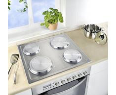 WENKO Herd-Abdeckplatten, 4er Set Abdeckung Herdplatten Elektroherd