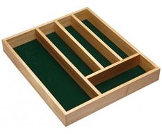 Kitchen Craft Besteckkasten mit 5 Fächern, aus Holz, 36 x 31 x 5 cm