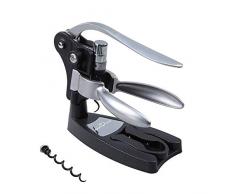 Minidiva® Rabbit Wein Flaschenoeffner Korkenzieher Wine Bottle Opener Tool Corkscrew Hebel-Korkenzieher, Hand schnelle Korkengeld, Schwarz