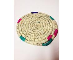 Marokkanische Tajine Untersetzer Talor 25cm | Topfablage aus Korbgeflecht Handgefertigt | Naturfarbe | ORIGINAL handgearbeitet aus Marokko