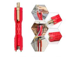 Fortspang Waschbecken Installer Doppelkopfschlüssel Werkzeug sink faucet installer für Küche Bad Wasserhahn, Ideal Für Toilettenschüssel/Spülbecken/Bad/Küchen Sanitär Und Etc, 10.2 * 1,6 Zoll