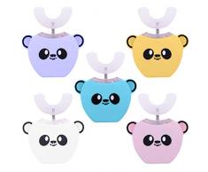 fgjhfghfjghj Amy Smart Kinderzahnbürste Ntelligent Automatic Mouth Mounted U-förmige elektrische Zahnbürste Wiederaufladbare Babyzahnbürste