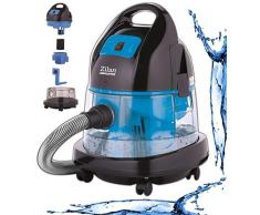 Zilan Staubsauger | 2.000 Watt | Wasser Staubsauger | Bodenstaubsauger | Staubsauger mit Wasserfilter | Für Innen- und Außenreinigung | Wassersauger | Mit oder ohne Beutel (Poseidon Blue)