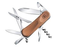 Victorinox Holz Taschenmesser Evolution Wood 14 (12 Funktionen, Schere, Korkenzieher, Nagelfeile)