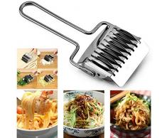 Modfine Multifunktionale Edelstahl Nudel Gitter Rollenteig Cutter Küchengeräte Spaghettilöffel & Pastaheber