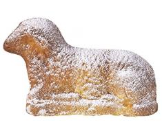 Zenker Lamm Backform, Lammform mit Antihaftbeschichtung für Ostern, Osterlamm-Backform (Kuchenform: ca.275x150x65 mm), Menge: 1 Stück
