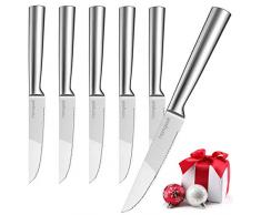homgeek Steakmesser, Steakmesser Set 6-teilig, Besteck Messer, Steak Knife