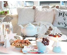 GreenGate - Kaffeetasse - Latte Cup - Becher - Alice - Pale Blue - Porzellan