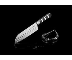 Dick Santoku Messer, 1905 (Klinge 18 cm, keilförmiger Kullenschliff, nichtrostender X55CrMo14 Stahl) 8194218K