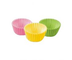 300 Stück Mini - Backförmchen / Pralinenförmchen (farbig sortiert / 24 x 16 mm)