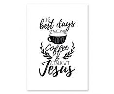 Kaffeezubereiter Minimalistischer Stil, schlichtes Schriftbild für Erwachsene, Kinder, Kinder, Wand, Haus, Wohnzimmer, Dekoration, Geschenke, 16 x 20 Zoll