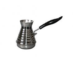 GMMH Türkische Kaffeekocher Mokkakanne Espressokocher Edelstahl Cezve Dzhesva 250 ml aus Edelstahl 1 mm