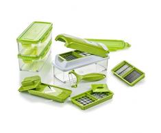 Genius Nicer Dicer Smart | 14 Teile | Gemüseschneider | Allesschneider | Zwiebelschneider | zerkleinern Farbe Kiwi