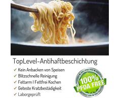 Aluguss Topf Made in Germany Ø 20 cm I Topf beschichtet I 2,5 Liter I PFOA-Frei I Elektroherd Induktionsherd Ceranfeld Gasherd I Hoher Kochtopf I mit Glasdeckel I Alugußtopf Alugusstopf