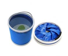 Faltbarer Eimer, Zusammenklappbare Eimer - Fit in Camping, Outdoor Sport, Hausgebrauch, Auto waschen - Wasser Eimer 11L Kapazität - Leicht und leicht zu tragen