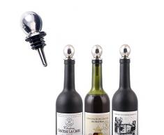 Flaschenverschlusse Weinstopfen Weinverschluss Edelstahl Sektverschluss Champagner Verschluss Weinflaschenverschluß fur Rotwein Wein Champagne Bier 2er Set