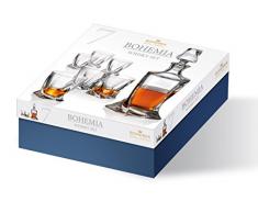Bohemia Royal Design Whisky Set 7 tlg. - Karaffe 1000 ml & 6 Glässer je 410 ml #802399