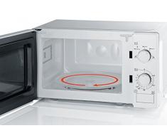 SEVERIN Mikrowelle, Inkl. Drehteller (Ø 24,5cm), Mit Timerfunktion, 700W, MW 7890, Weiß/Chrom