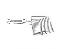 GCSEY Katzenstreu-Schaufel Edelstahldraht, Effizient Reinigen Katzenstreu-Bürstensatz Tiefe Katzenstreu-Schaufel Praktische Löffel Reinigungswerkzeuge