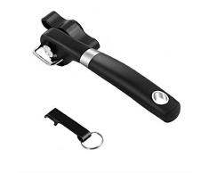 biteri Dosenöffner Manuell Edelstahl Büchsenöffner Schneidet ohne scharfe Kanten Sicherheits Deckelöffner und Kapselheber in Eins