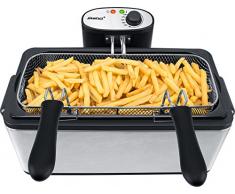 Steba FGN 2.0 XXL-Fritteuse, 6 L Volumen, 3 Körbe, perfekt für ganze Fische