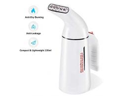 WUAZ Dampfglätter, 700W Dampf Reisebügler, Minibekleidungs Dampfbügeleisen mit 150 ml Wassertank, Reisebügeleisen Schnell Aufheizendes Tragbares Dampfbügelgerät