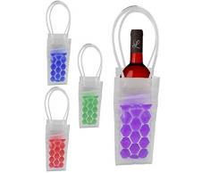 Flaschenkühler Weinkühler Sektkühler Spirituosenkühler Sekt Wein Kühler Kühlung (blau)