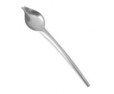 Essenslöffel, Löffel, silberner Dessertlöffel, ungiftig Edelstahl Rostschutz zum Dekorieren von Desserts für zu Hause(large)