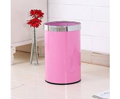 Abfallkörbe xiuxiutiananillo Edelstahl Druck deckt der Lobby Wohnzimmer Küche Toilette Büro Abfallkörbe 10L Design 2