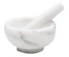 Küchenprofi Marmor-Mörser 11cm in weiß, 11 cm