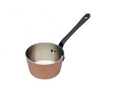 Kitchen Craft Mini Kochtopf Master Class Artesa 10cm, Edelstahl, Silber/Kupfer, 10 cm